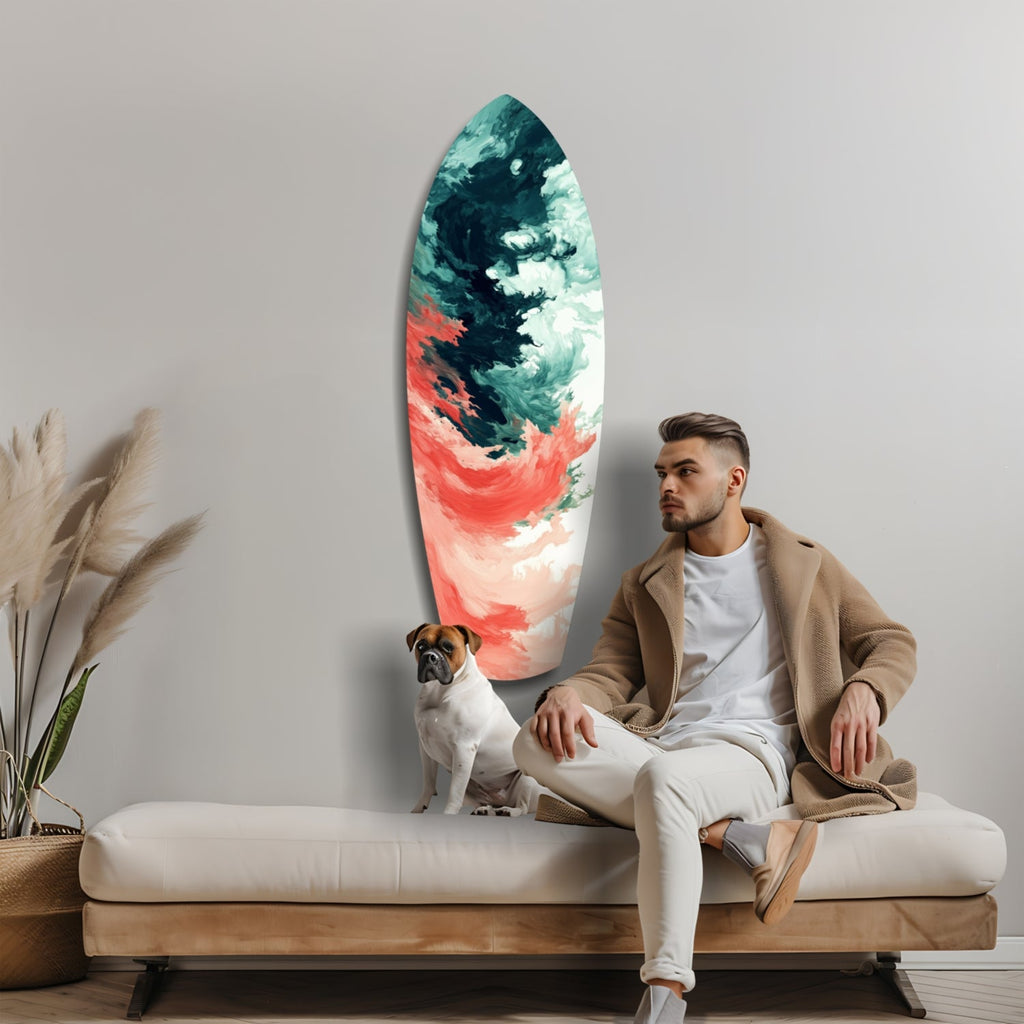 Relentless Waves Glass Wall Art