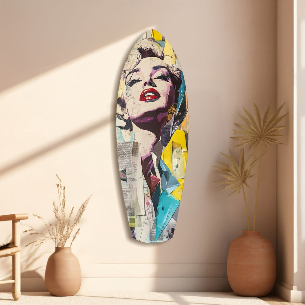 Marilyn Monroe Glass Wall Art