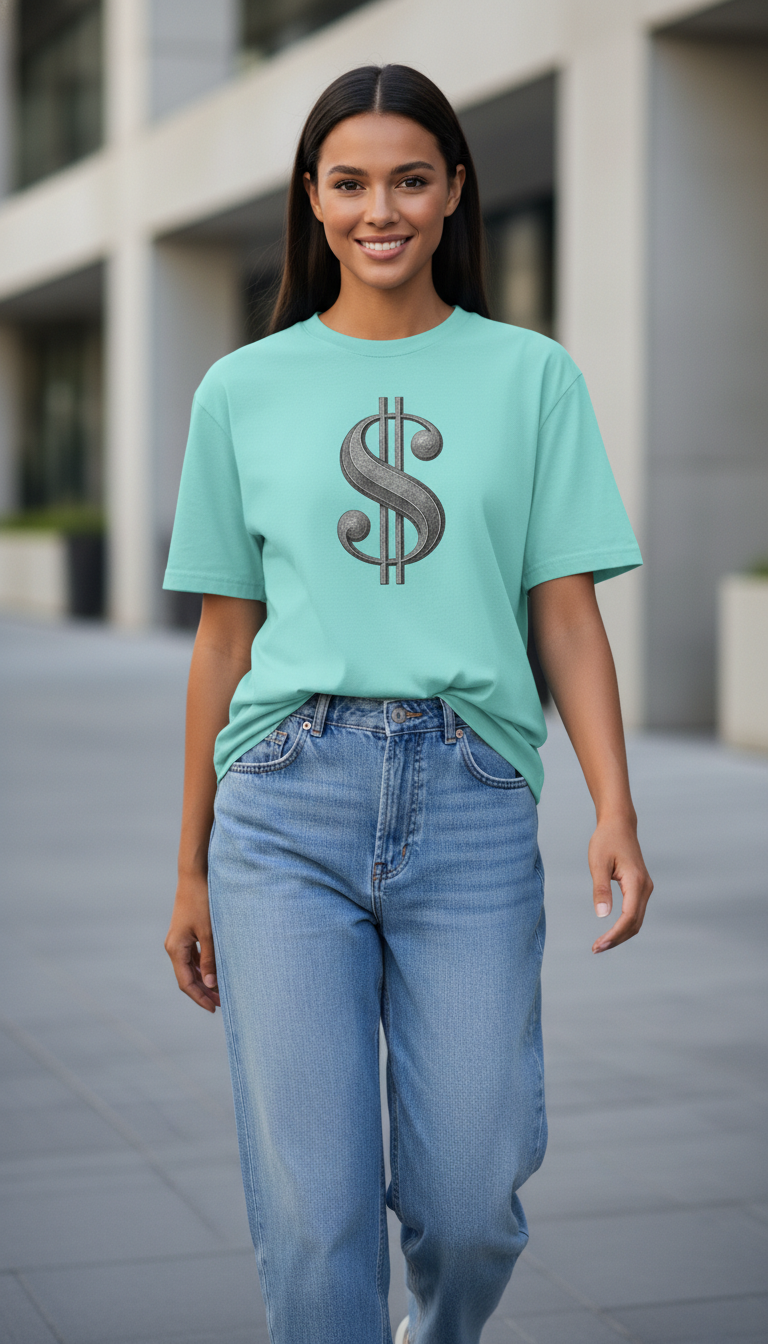 Big Money Energy Dollar Sign T-Shirt