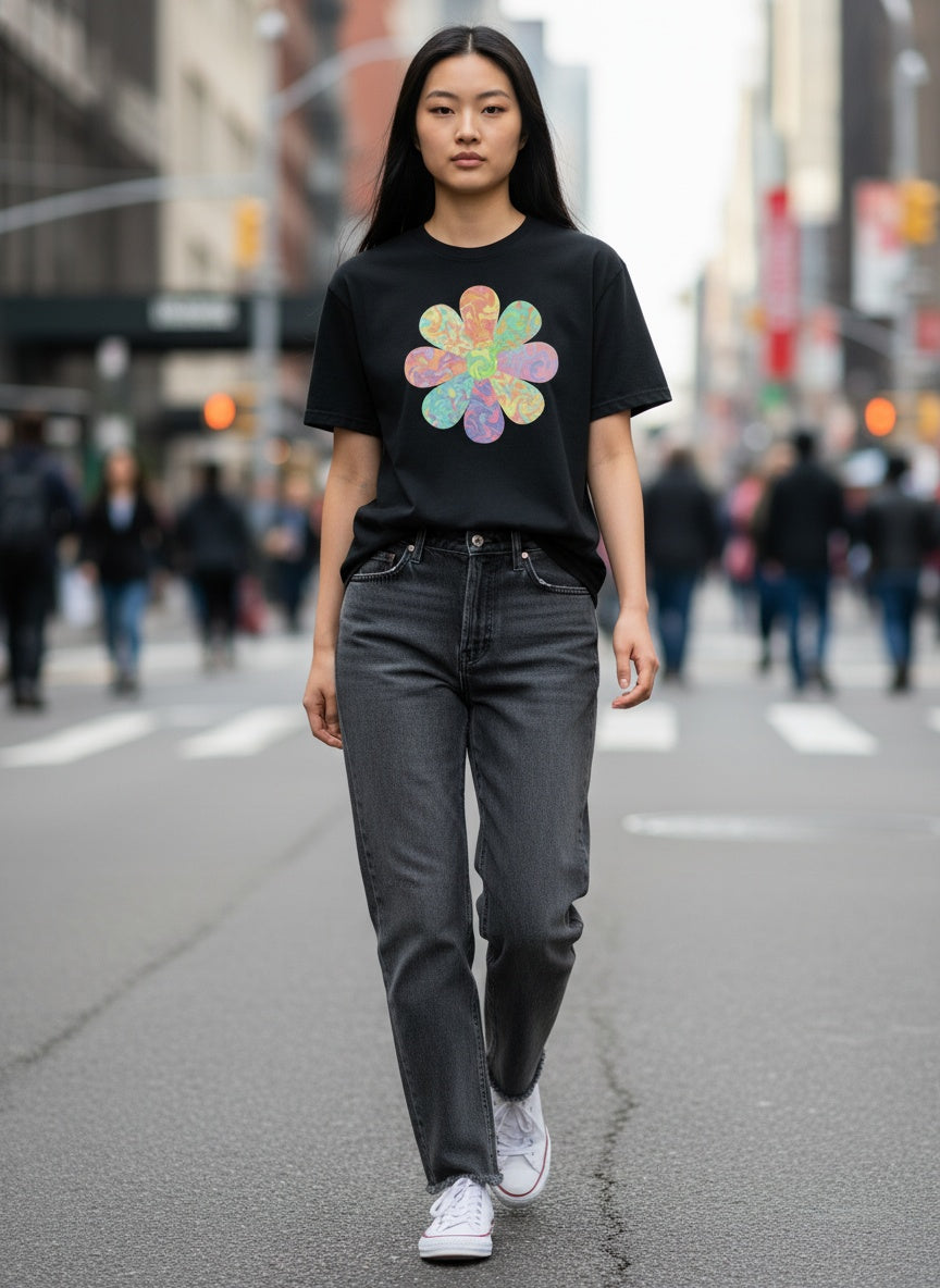 Retro Bloom Flower Power T-Shirt