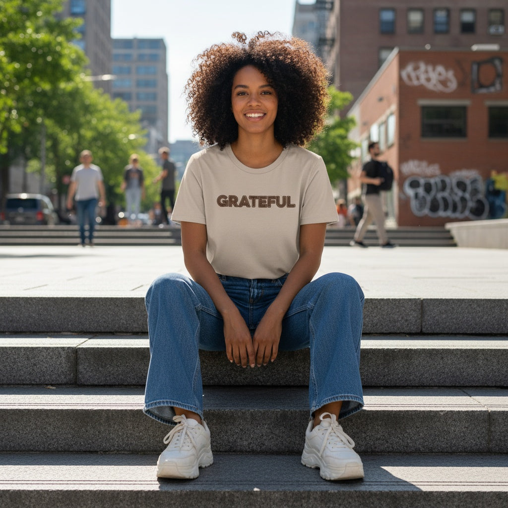 GRATEFUL Relaxed Cotton T-Shirt