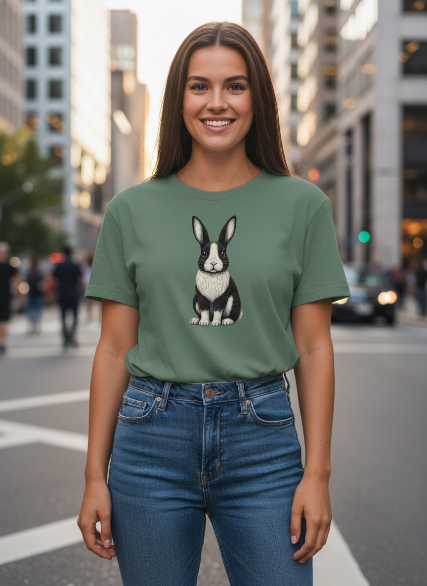 Organic Bunny Noir T-Shirt