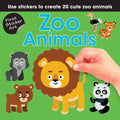 First Sticker Art: Zoo Animals: Use Stickers to Create 20 Cute Zoo Animals - Paperback