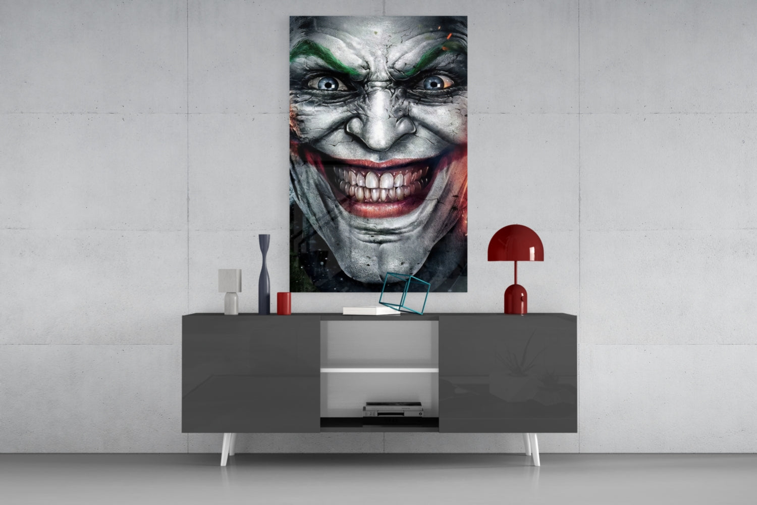Joker Glass Wall Art