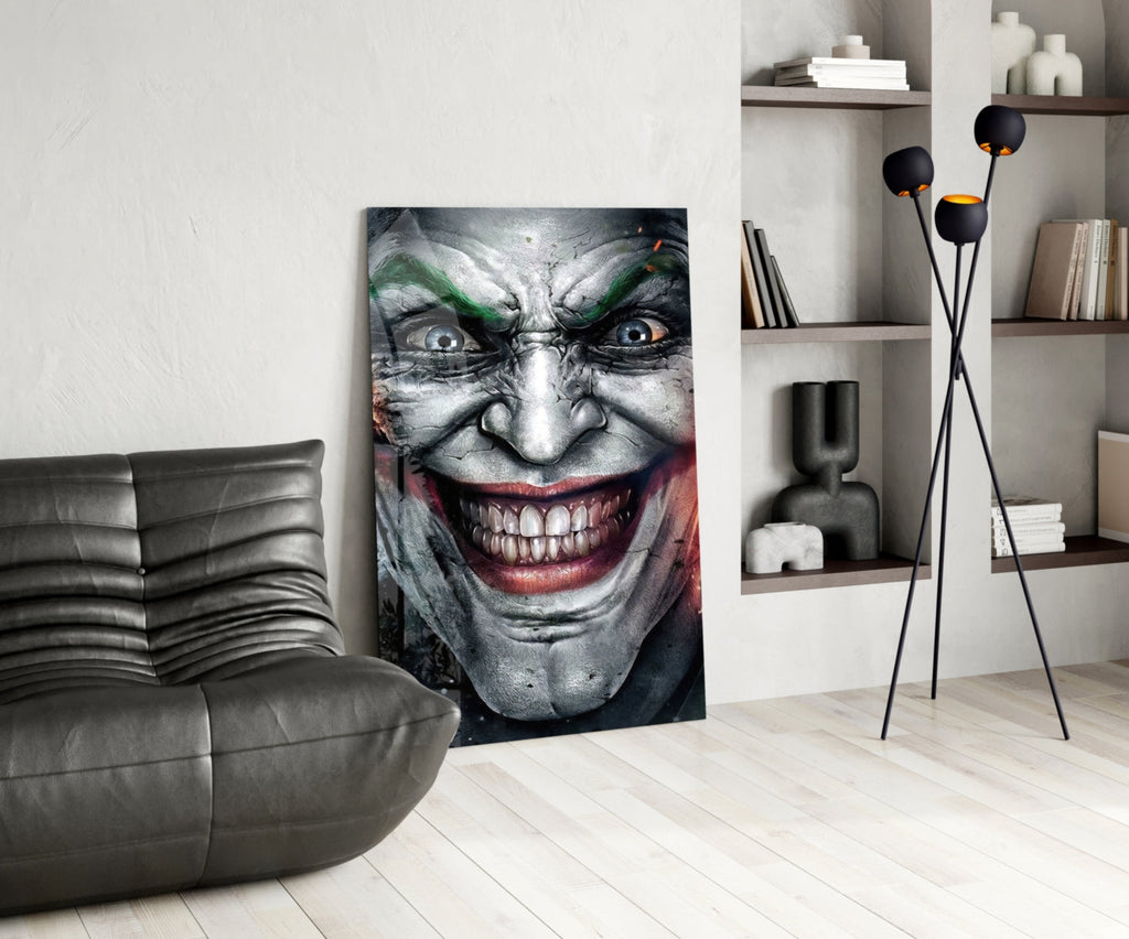 Joker Glass Wall Art