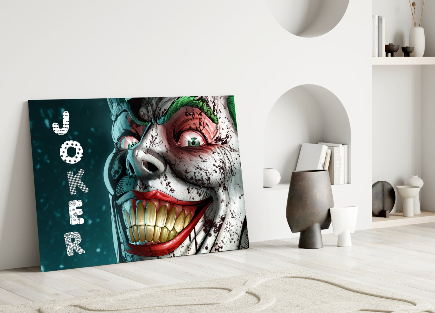 Joker Glass Wall Art