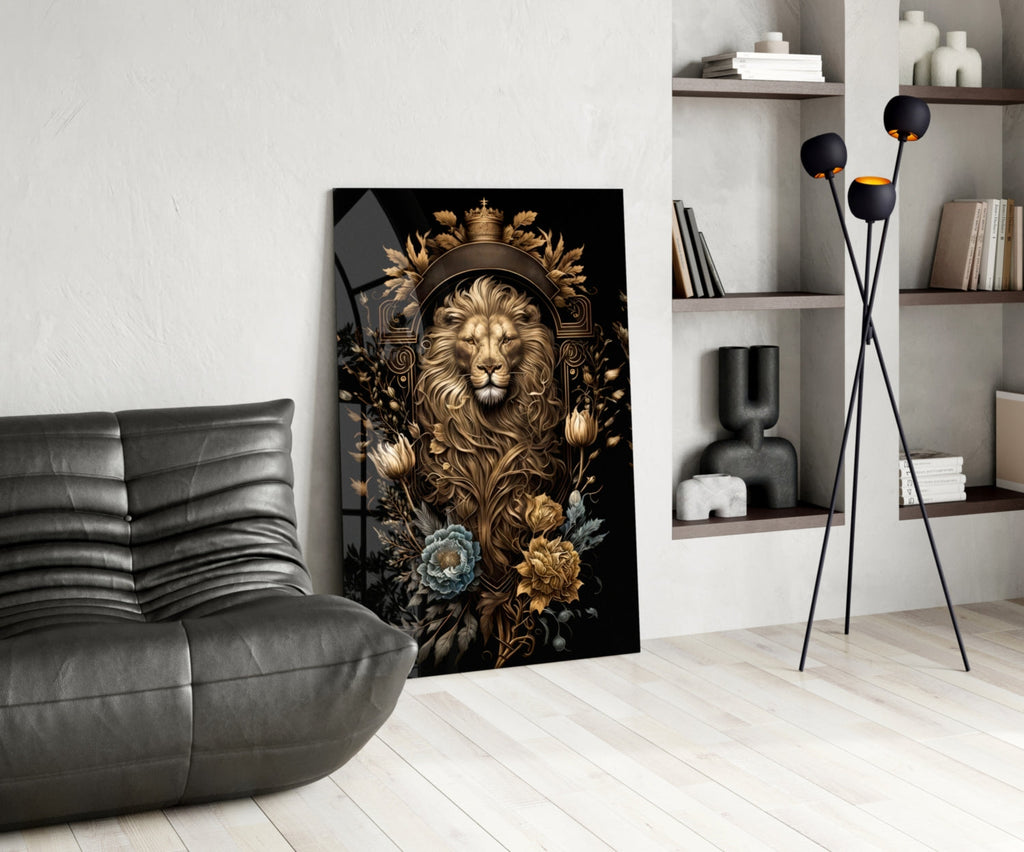 Lion King Glass Wall Art