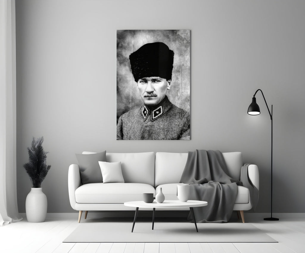 Ataturk  Glass Wall Art