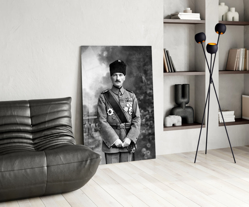 Ataturk  Glass Wall Art