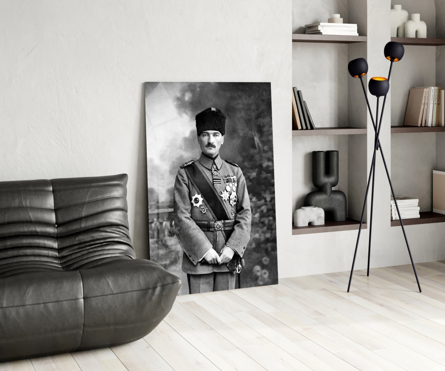 Ataturk  Glass Wall Art