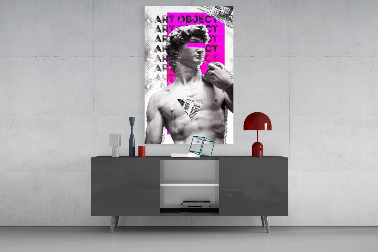 Art Object Glass Wall Art