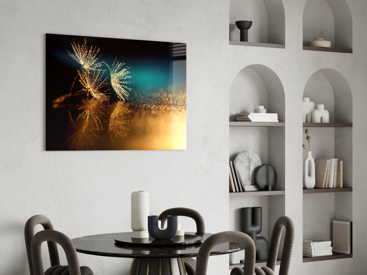 Gold Dust Glass Wall Art