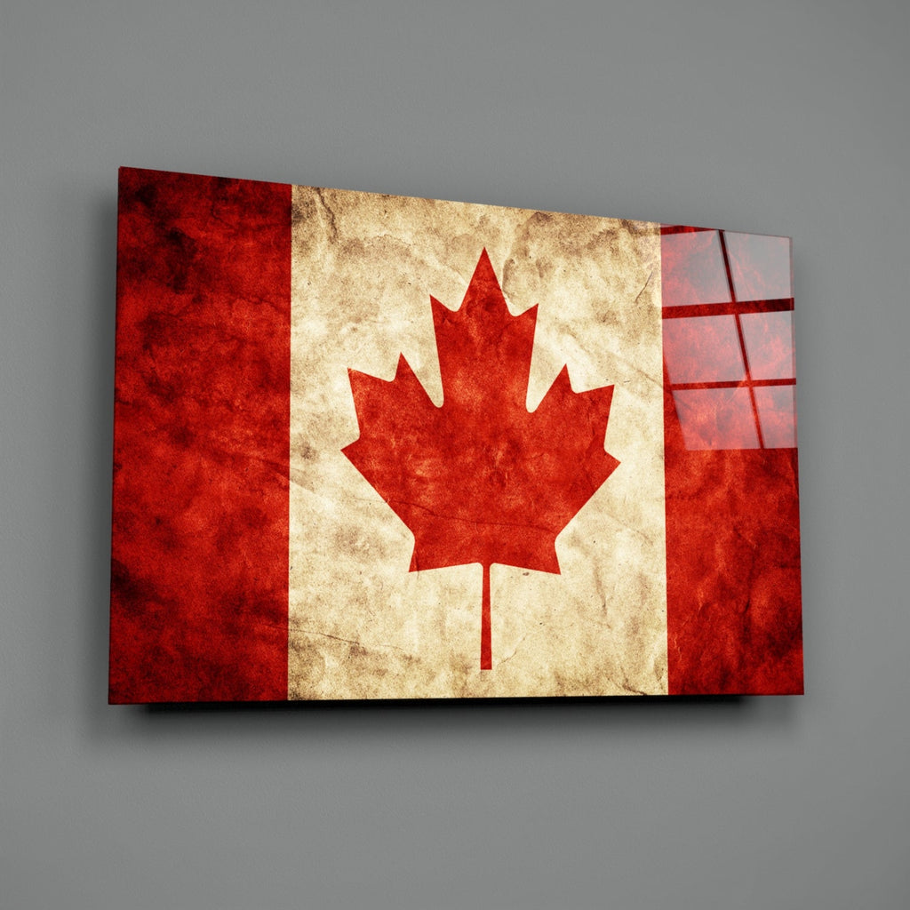 Flag of Canada Flag Glass Wall Art