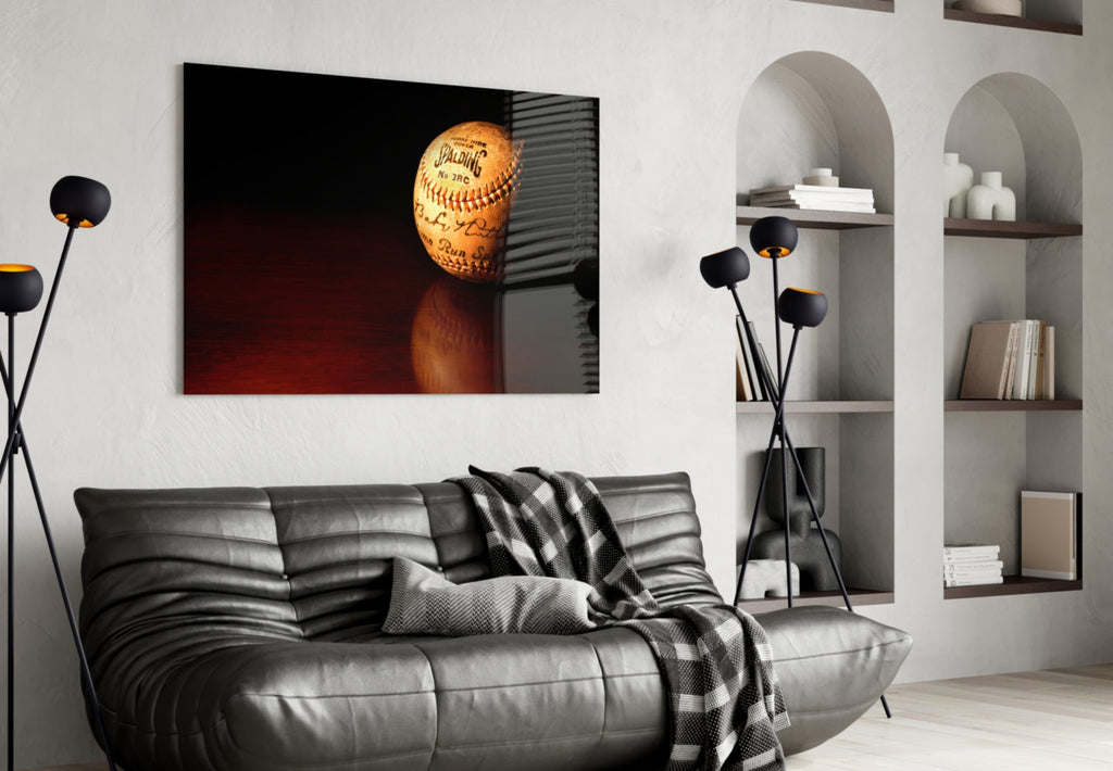Baseball Glass Wall Art