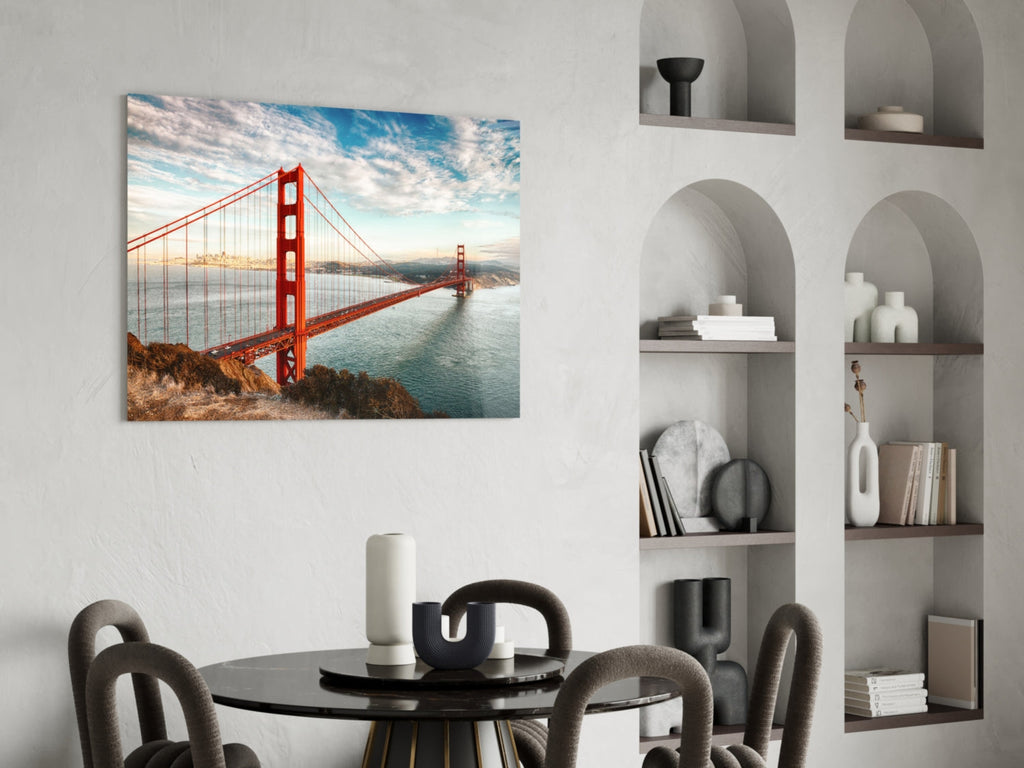 Golden Gate Bridge Glass Wall Art