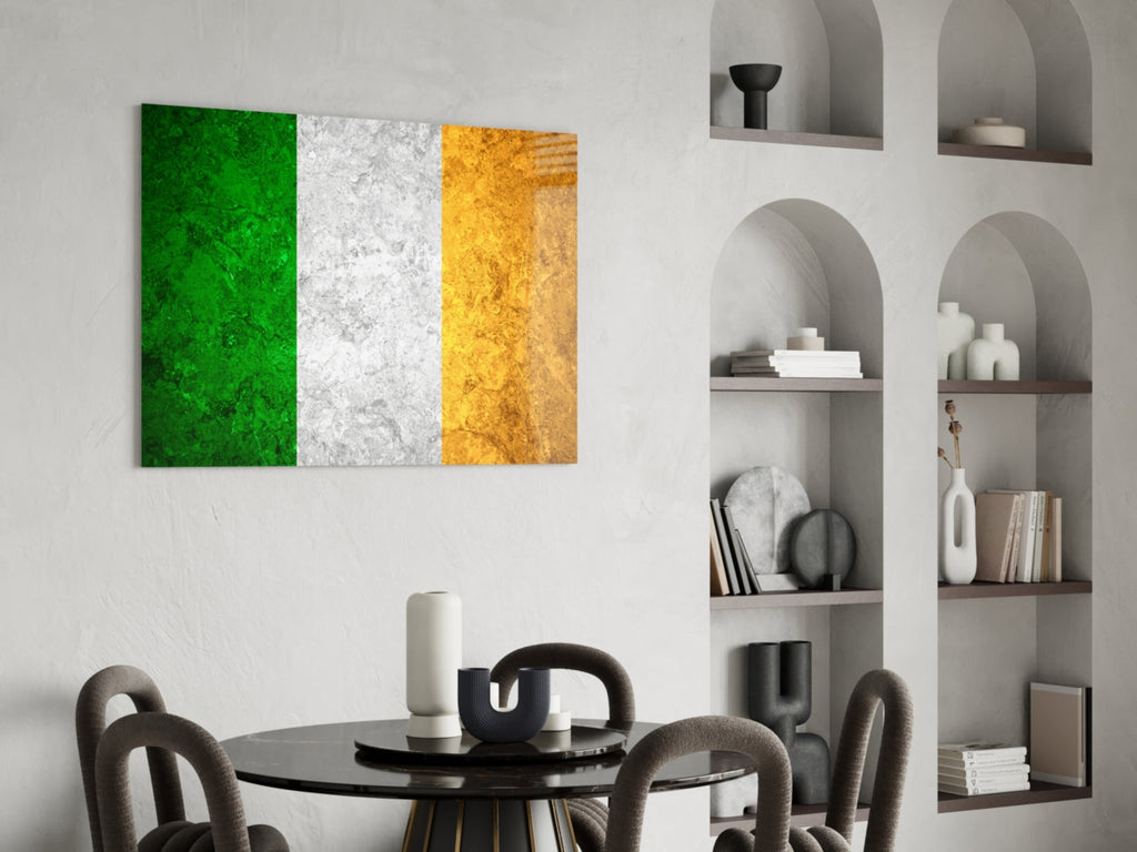 Flag of Ireland Glass Wall Art