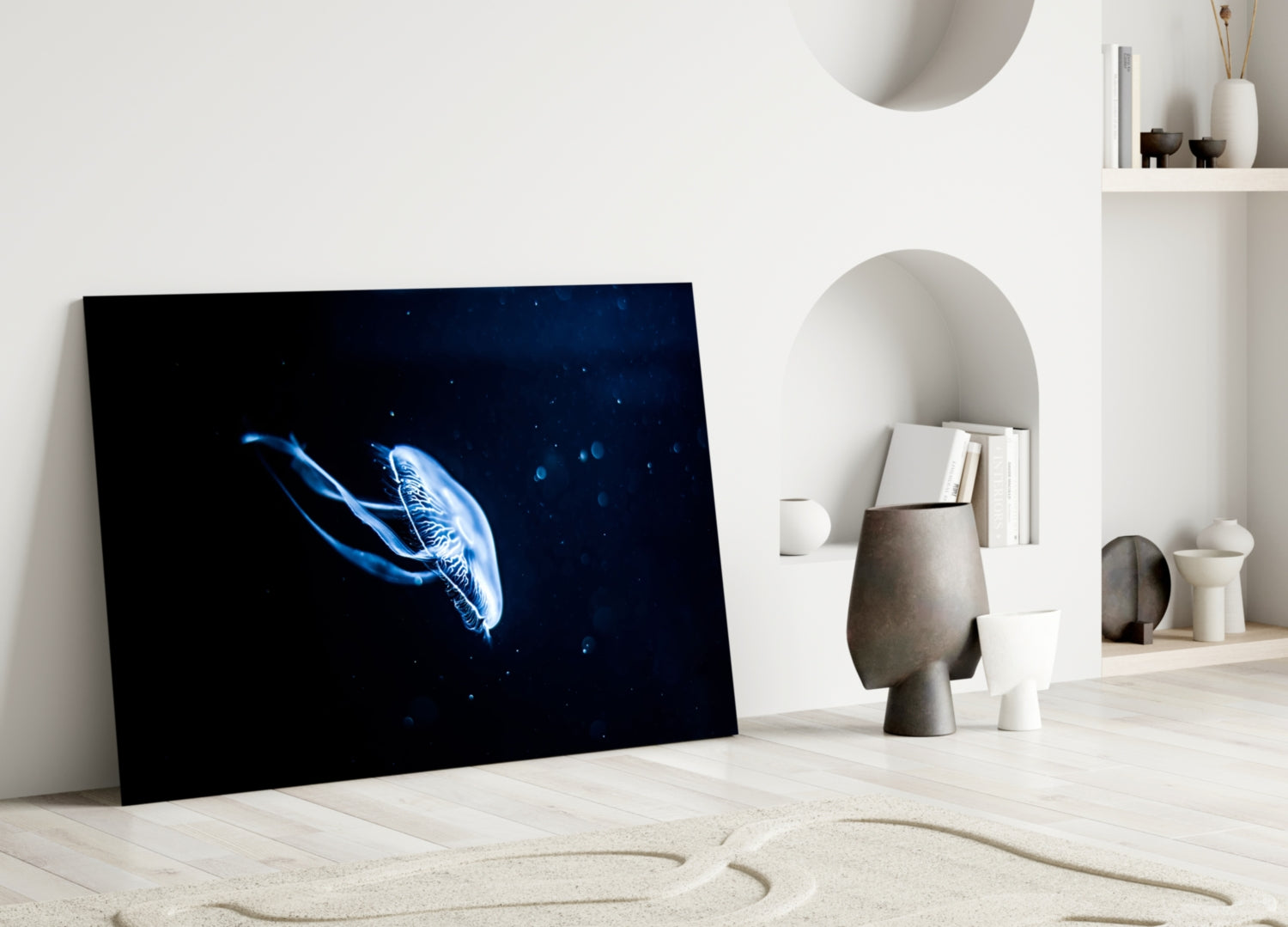 Jellyfish Glass Wall Art