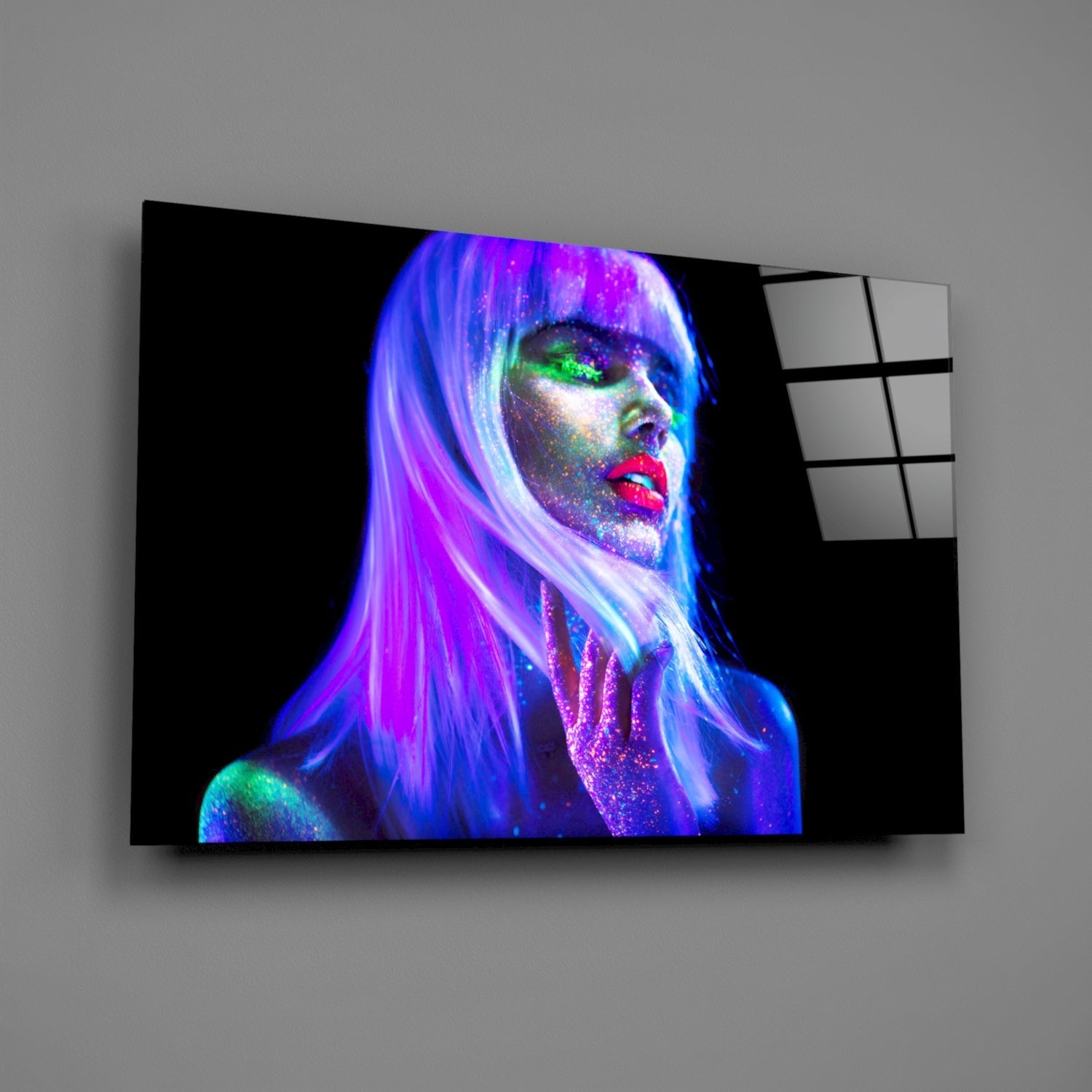 Woman Glass Wall Art