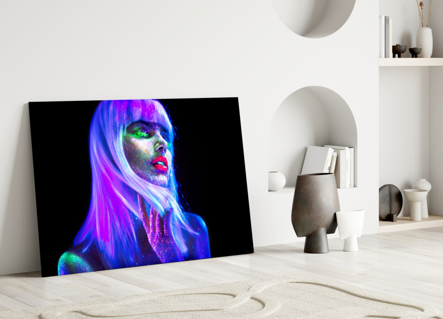 Woman Glass Wall Art