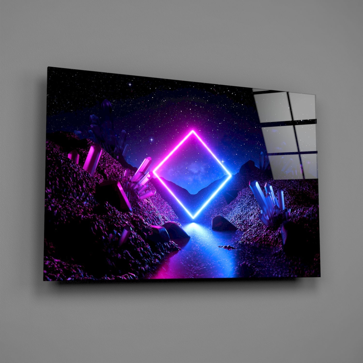 Abstract Art Glass Wall Art