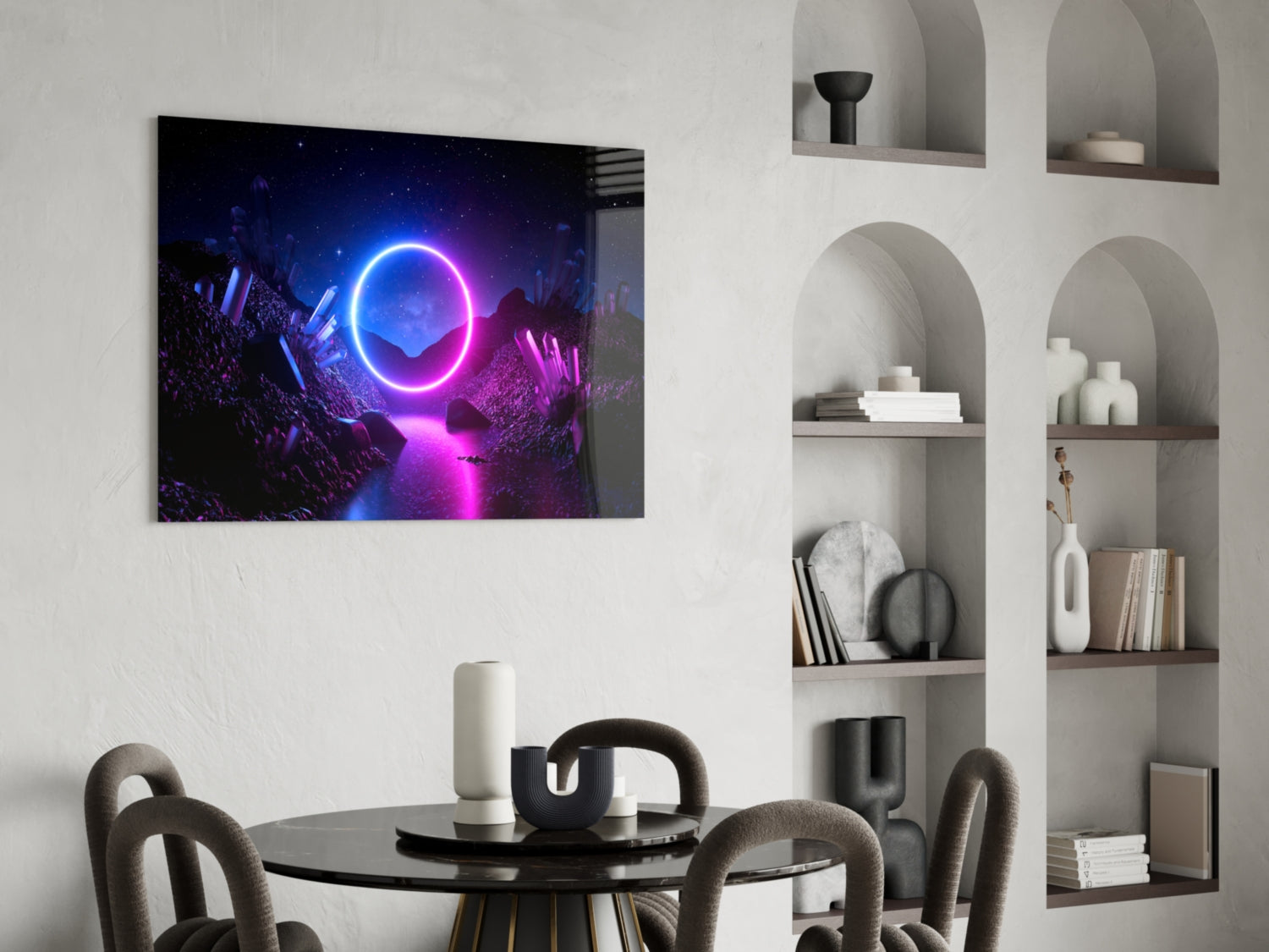 Abstract Art Glass Wall Art