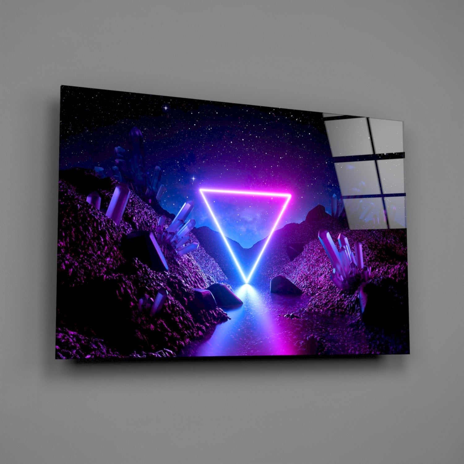 Abstract Art Glass Wall Art
