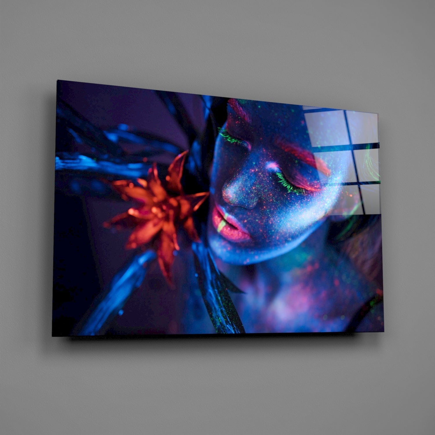 Woman Glass Wall Art