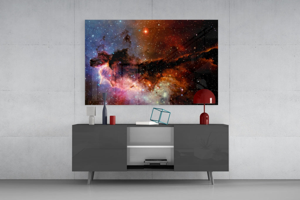 World Of The Galaxy Glass Wall Art