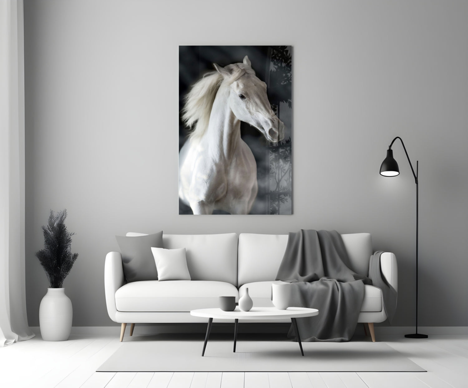 Horse Glass Wall Art