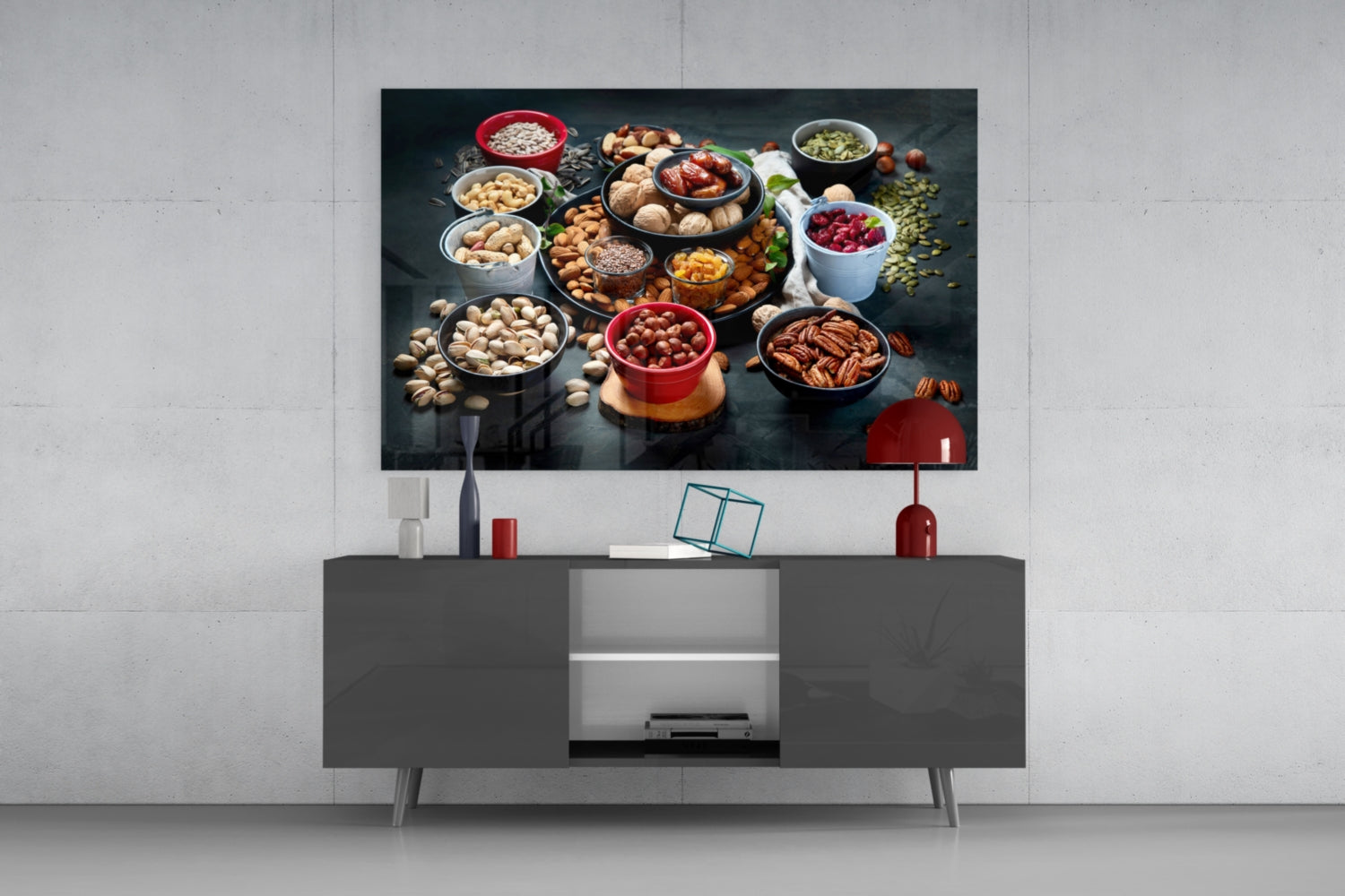 Nuts Glass Wall Art