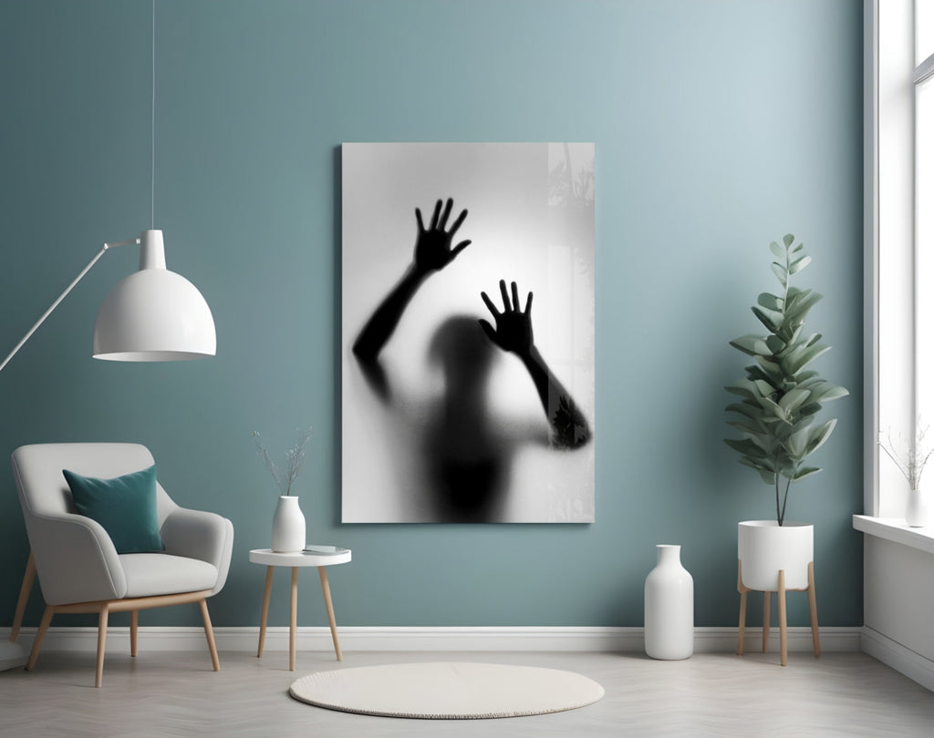 Loneliness Glass Wall Art