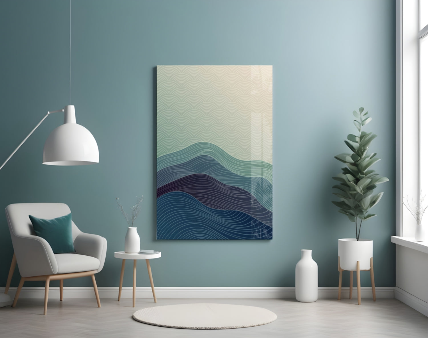 Abstract Art Glass Wall Art