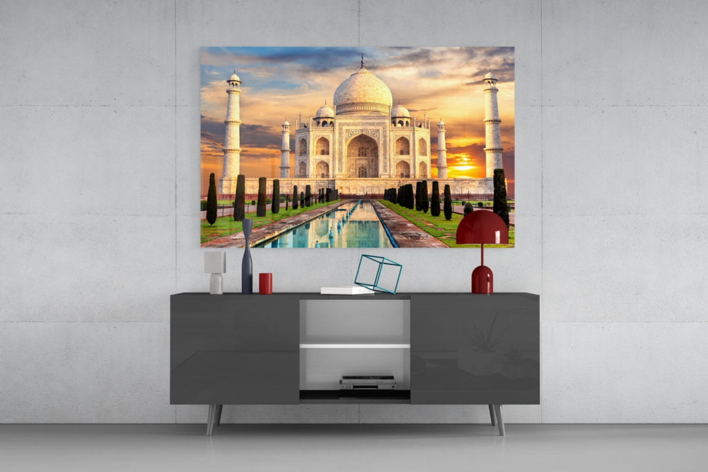 Taj Mahal Glass Wall Art
