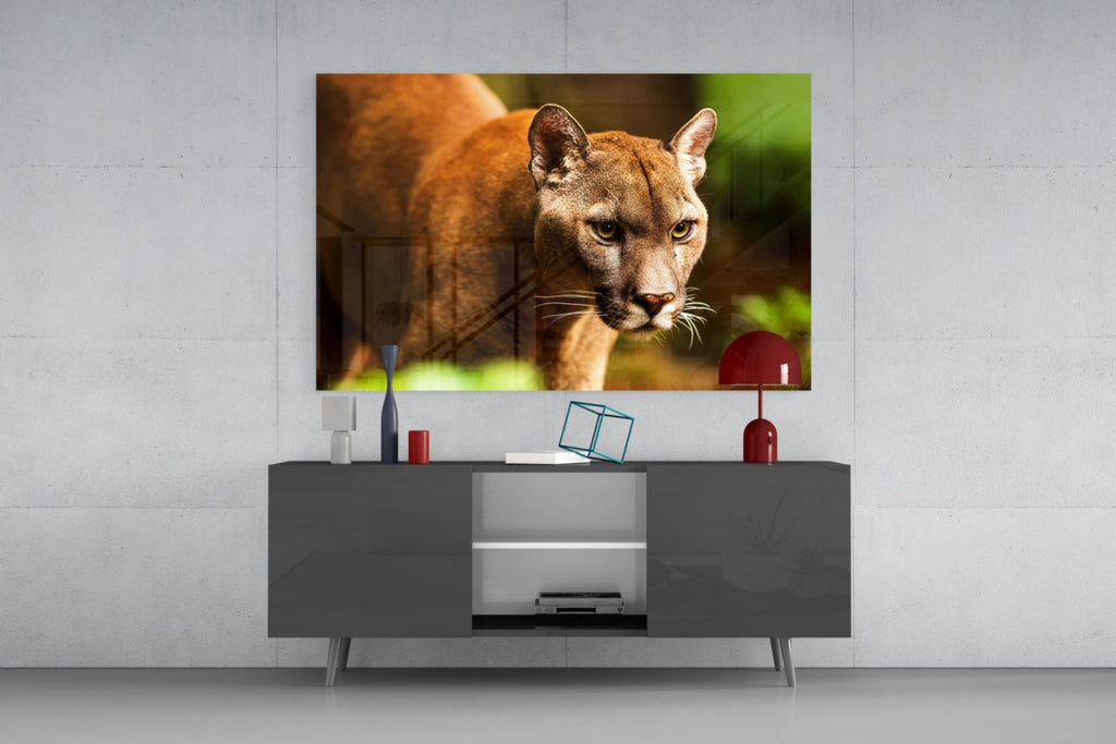 Puma Glass Wall Art