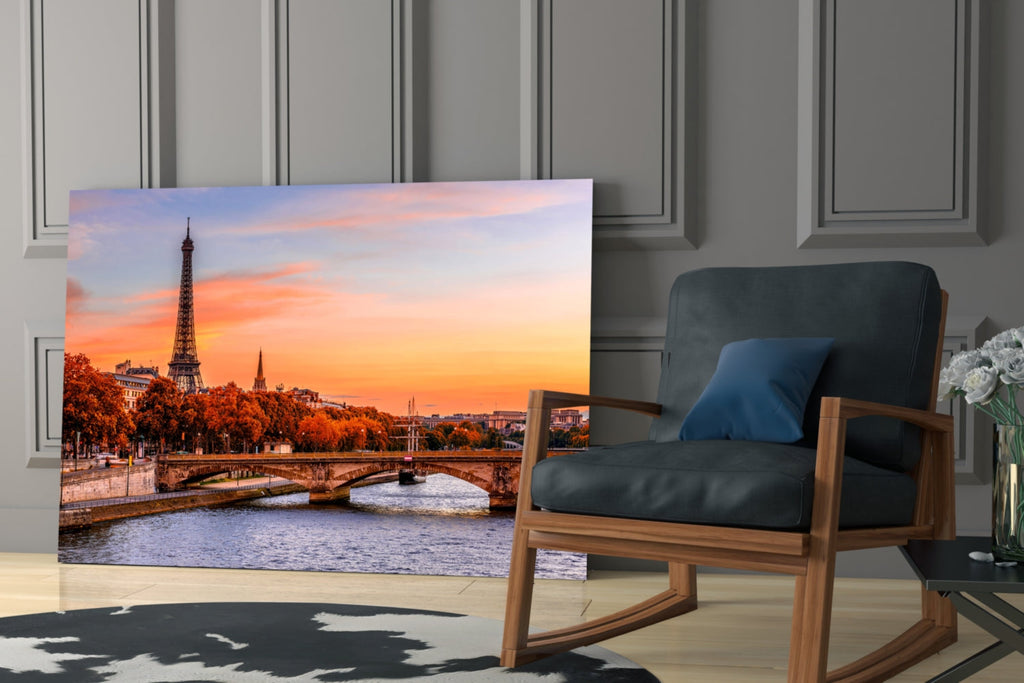 Eiffel Tower Glass Wall Art