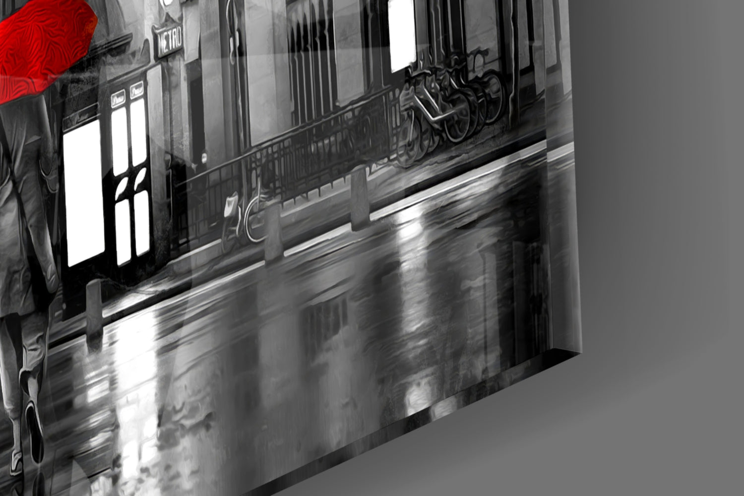 Eiffel Tower Glass Wall Art
