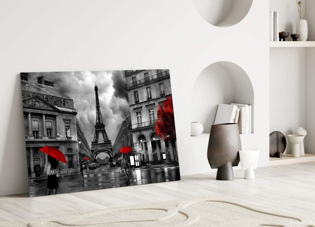 Eiffel Tower Glass Wall Art