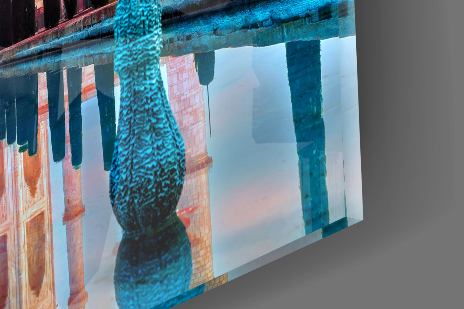 Taj Mahal Glass Wall Art