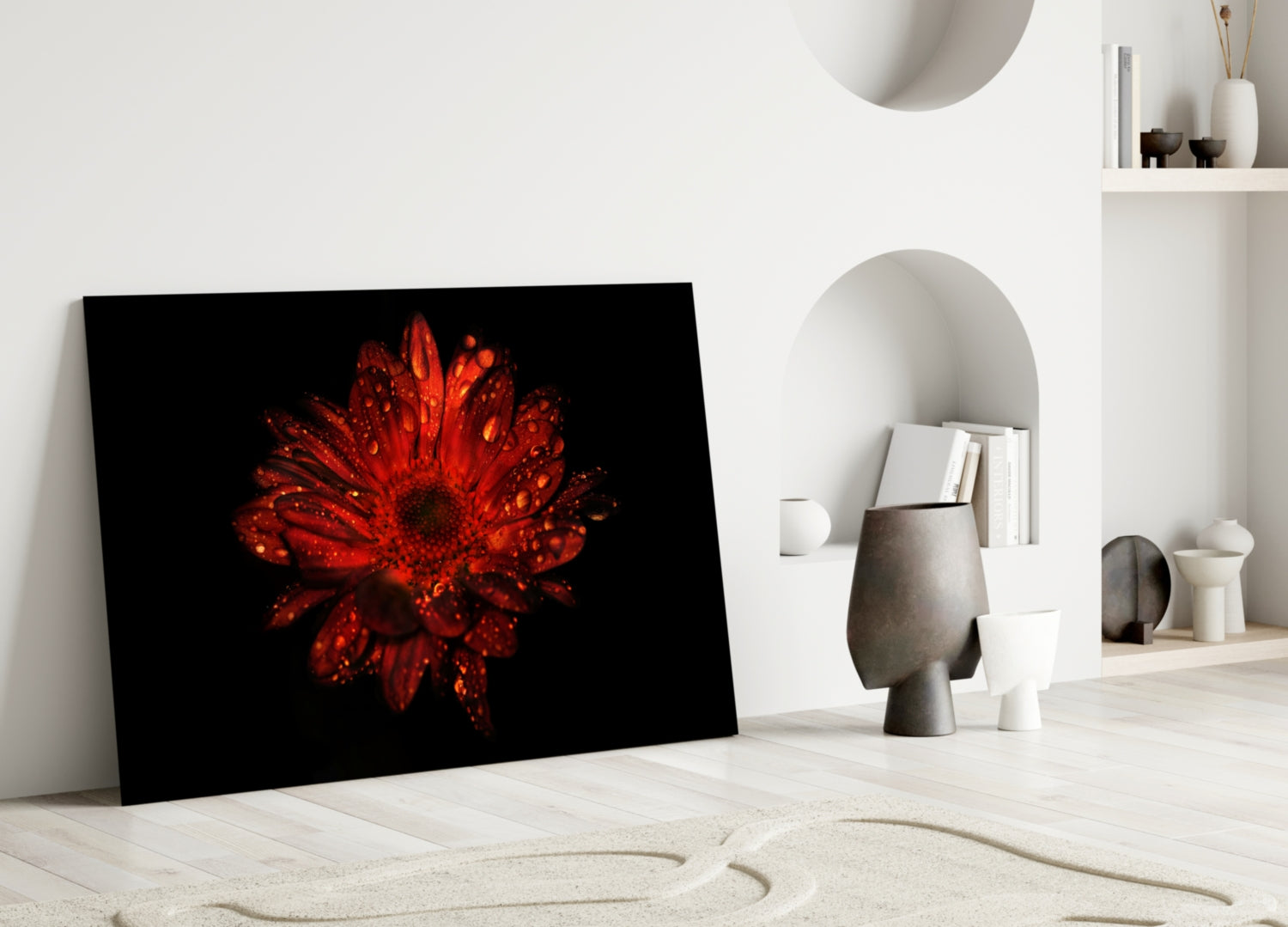 Flower Glass Wall Art
