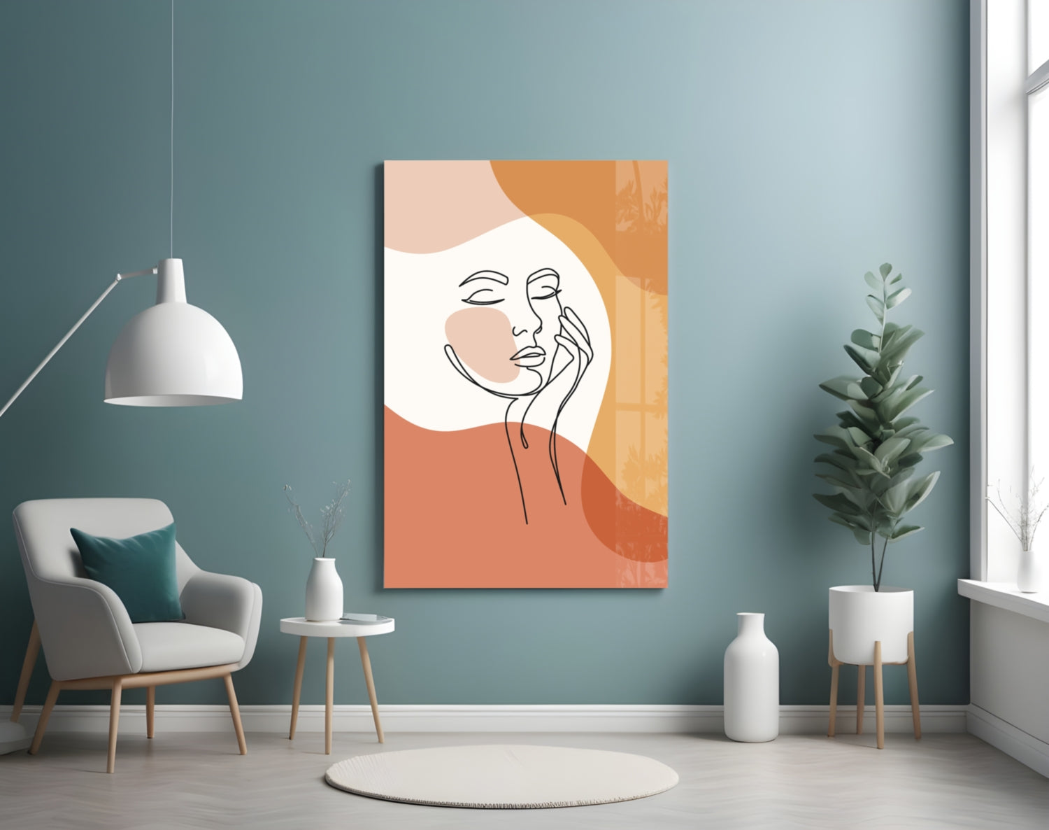 Woman's Art Glass Wall Art